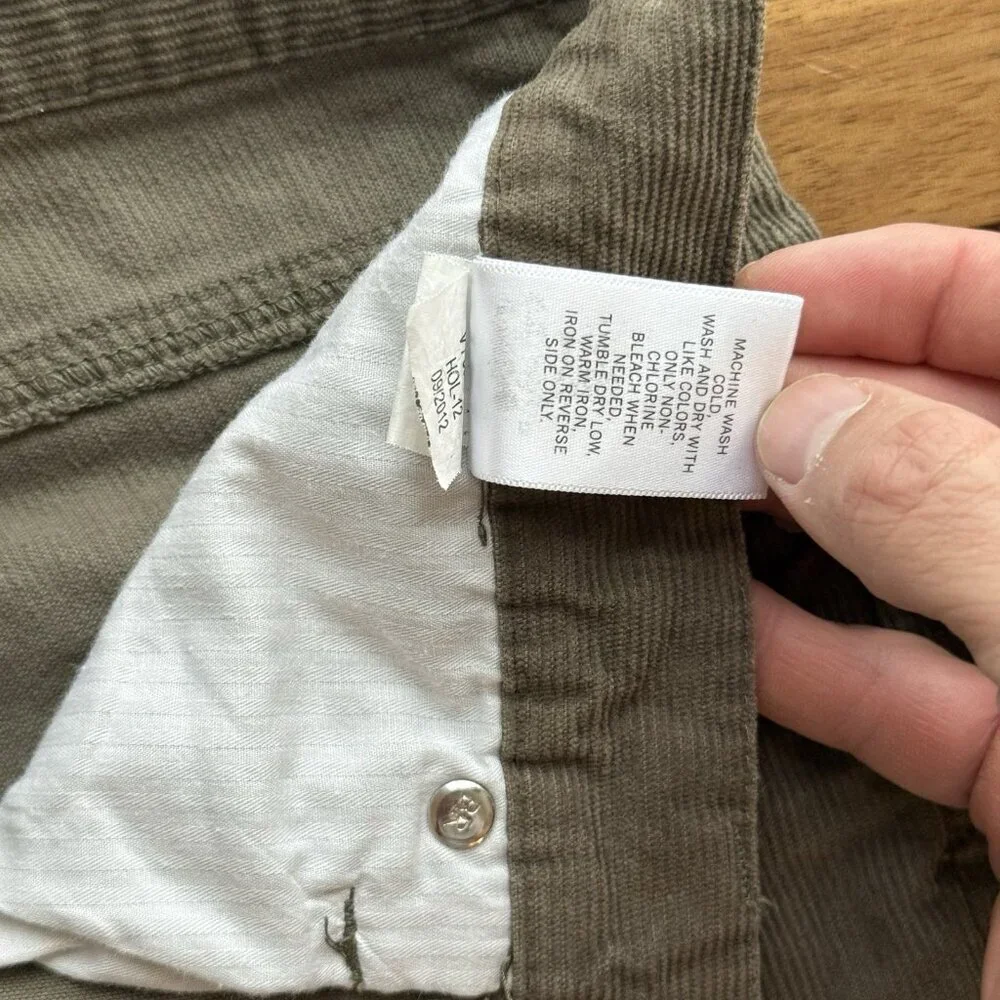 Banana Republic Cotton Corduroy Pants Mens 34x32 Straight Leg Holiday Christmas‎